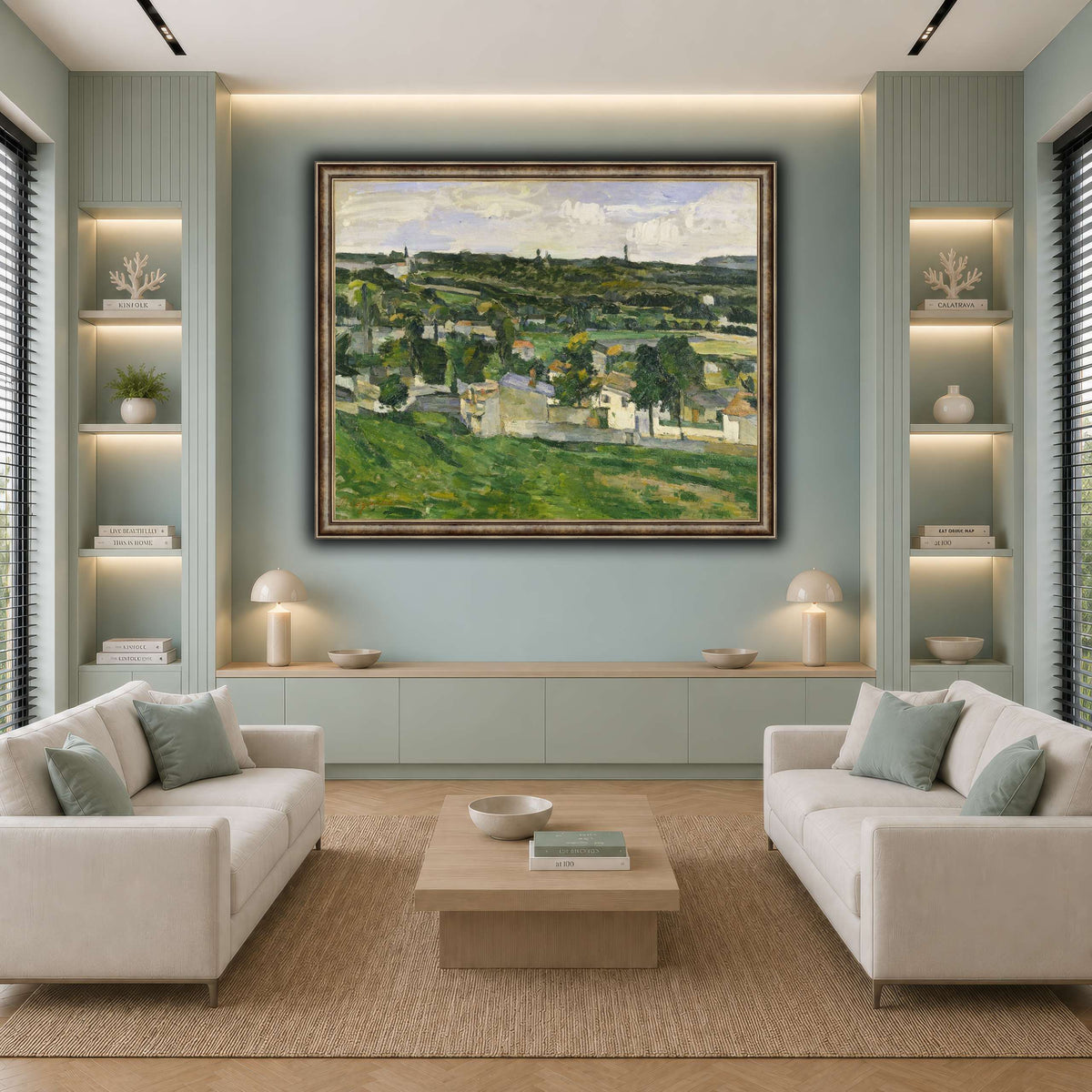 View_of_Auvers-sur-Oise_by_Paul_Cezanne cool-living room