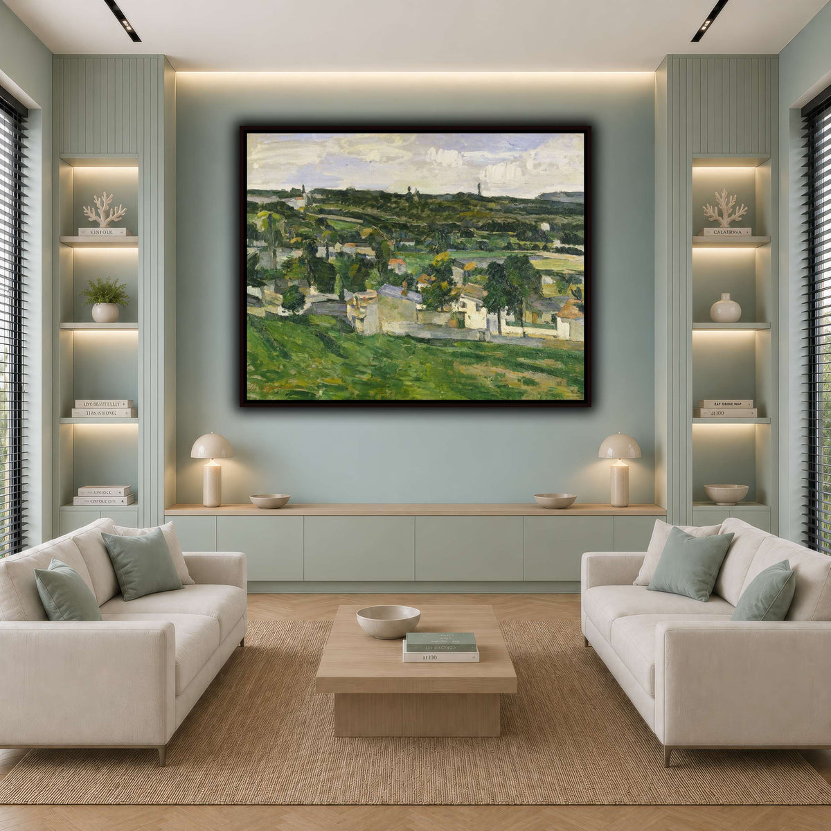 View_of_Auvers-sur-Oise_by_Paul_Cezanne cool-living room