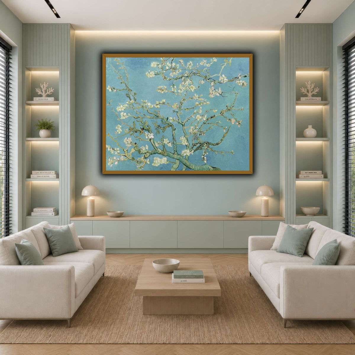 Vincent_van_Gogh_-_Almond_blossom_- cool-living room