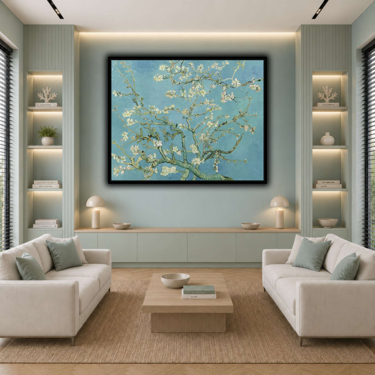 Vincent_van_Gogh_-_Almond_blossom_- cool-living room