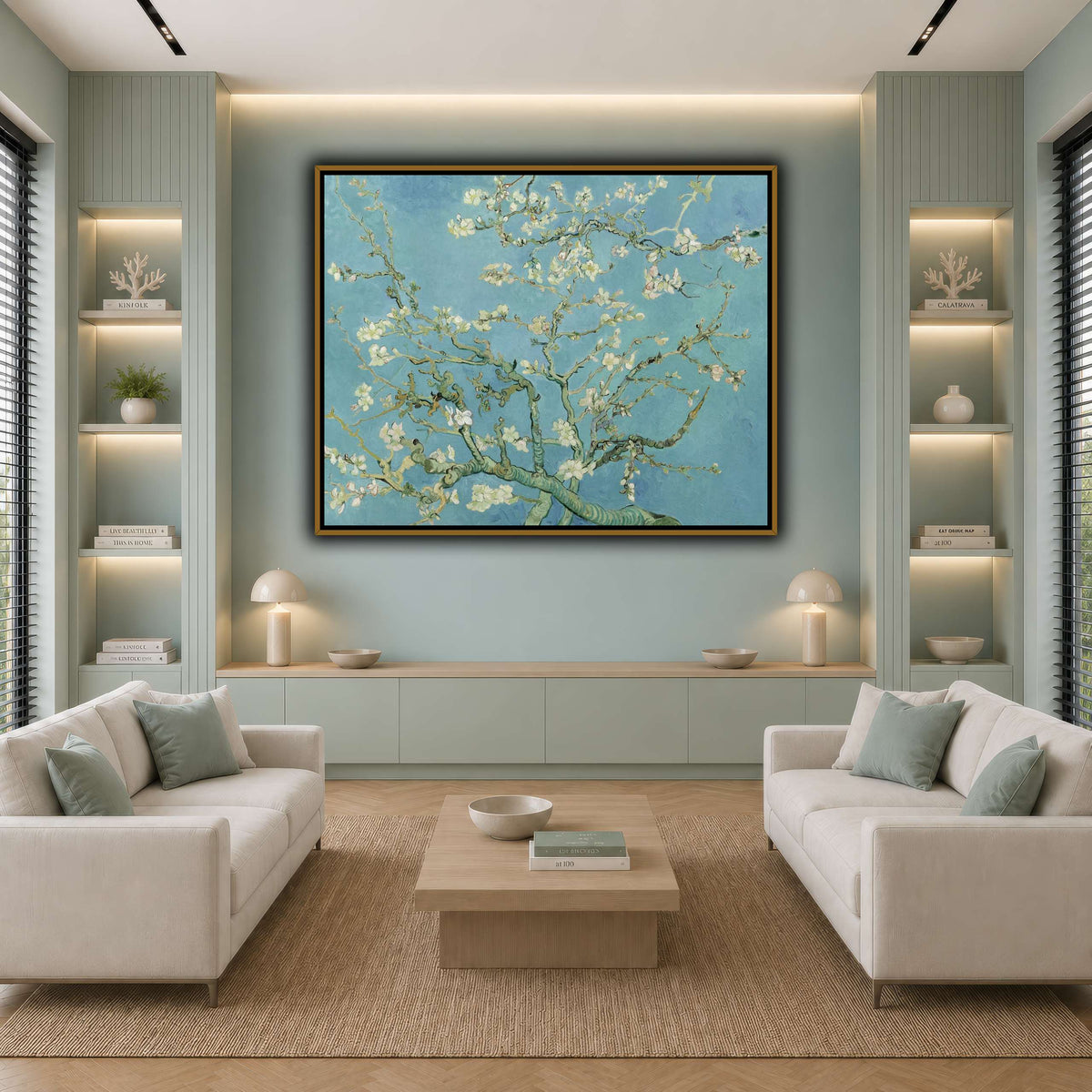 Vincent_van_Gogh_-_Almond_blossom_- cool-living room