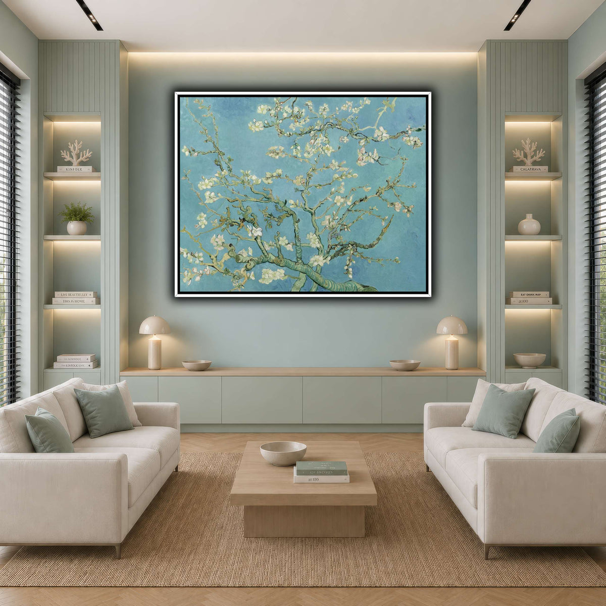 Vincent_van_Gogh_-_Almond_blossom_- cool-living room