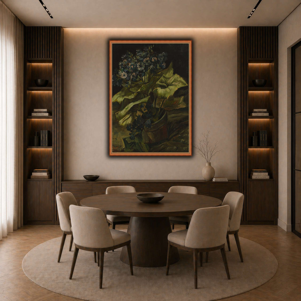 Vincent_van_Gogh_-_Cineraria dark neutral-dining room