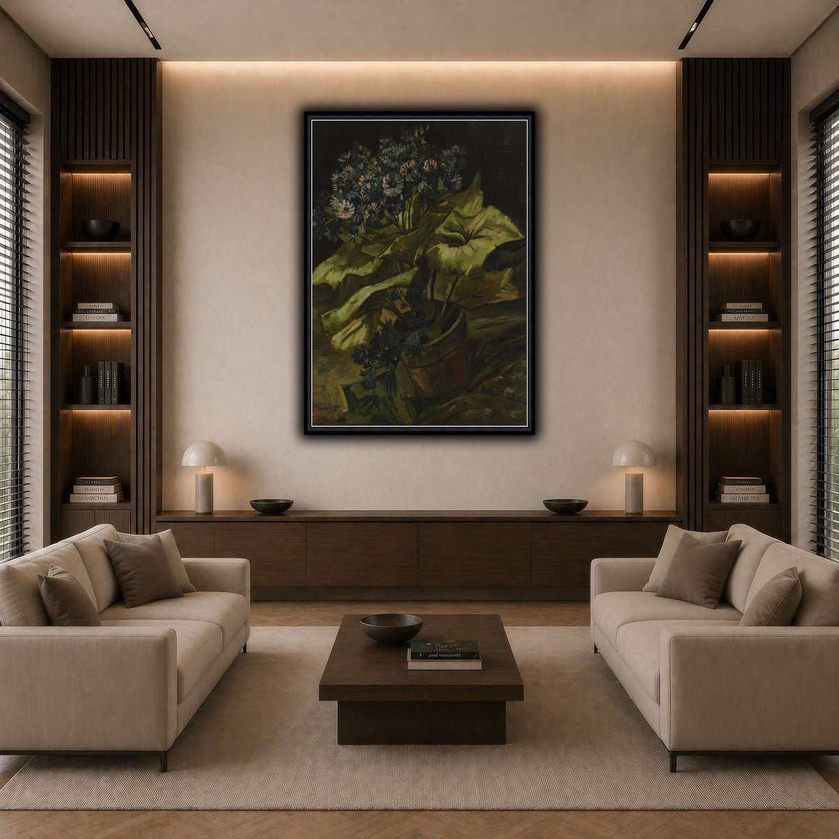Vincent_van_Gogh_-_Cineraria dark neutral-living room