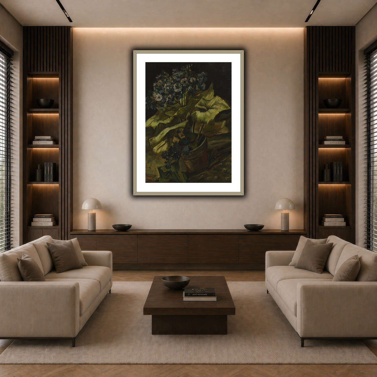Vincent_van_Gogh_-_Cineraria dark neutral-living room