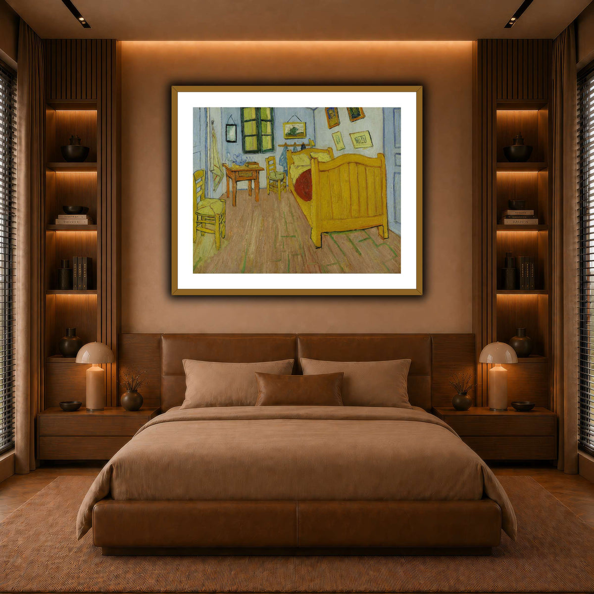 Vincent_van_Gogh_-_De_slaapkamer warm-bedroom