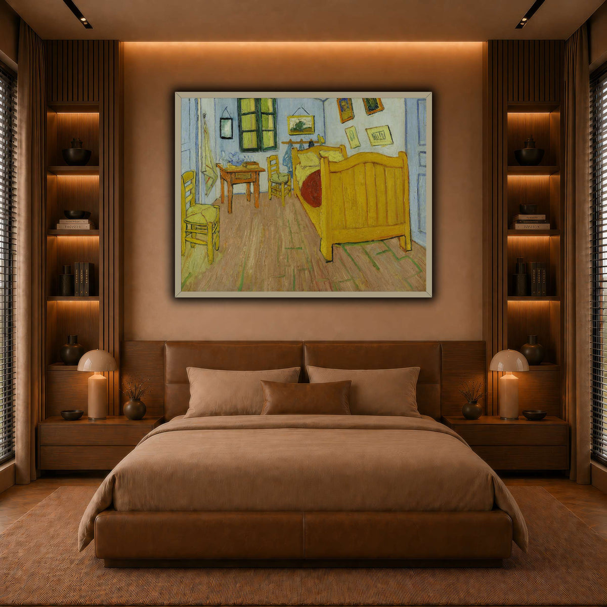 Vincent_van_Gogh_-_De_slaapkamer warm-bedroom