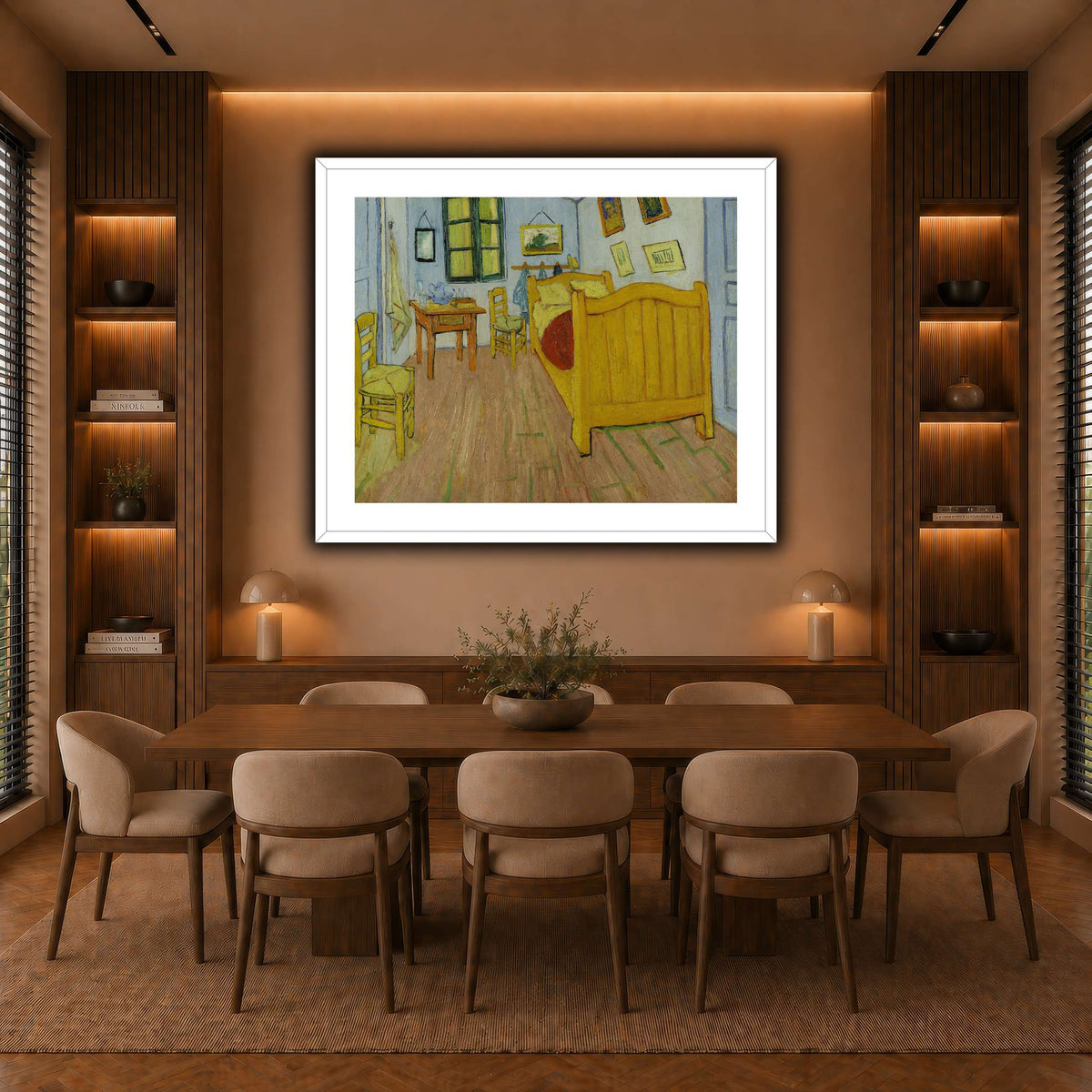 Vincent_van_Gogh_-_De_slaapkamer warm-dining room