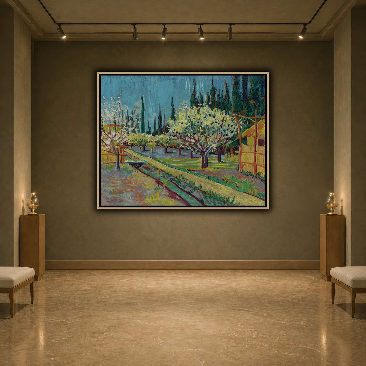 Vincent_van_Gogh_-_Orchard_Bordered_by_Cypresse_ earth-agallery