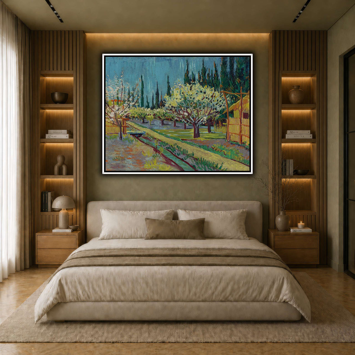 Vincent_van_Gogh_-_Orchard_Bordered_by_Cypresse_ earth-bedroom