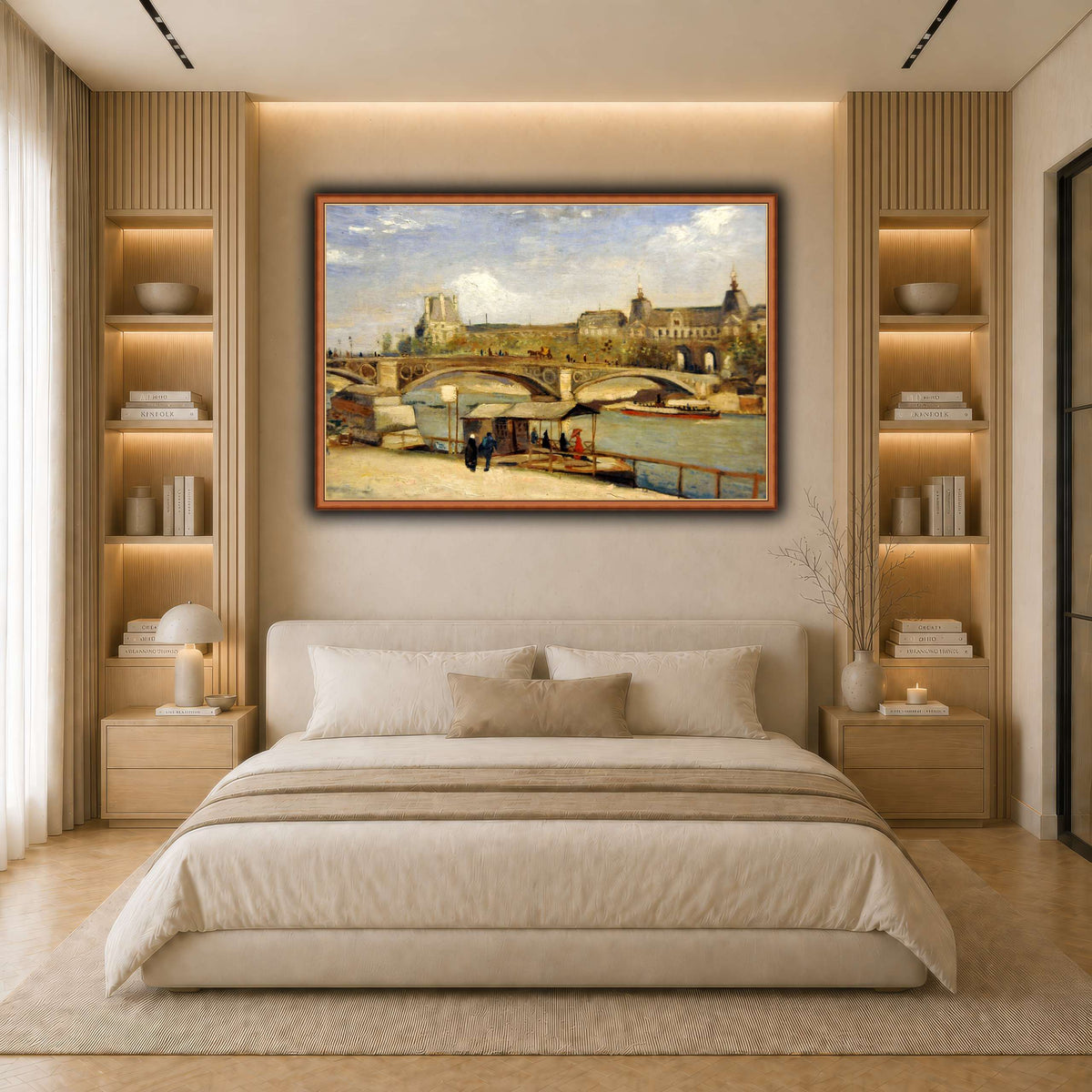 Vincent_van_Gogh_-_Pont_du_Carrousel light neutral- bedroom