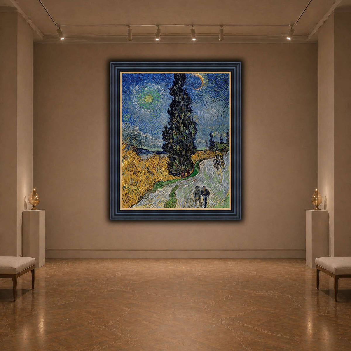 Vincent_van_Gogh_-_Road_with_Cypress_and_Star dark neutral-agallery