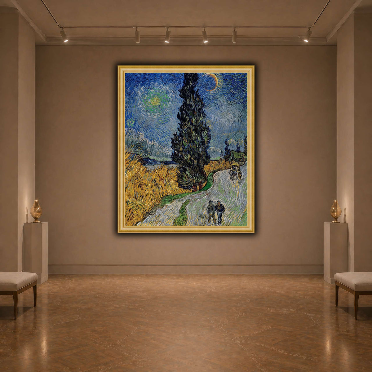 Vincent_van_Gogh_-_Road_with_Cypress_and_Star dark neutral-agallery