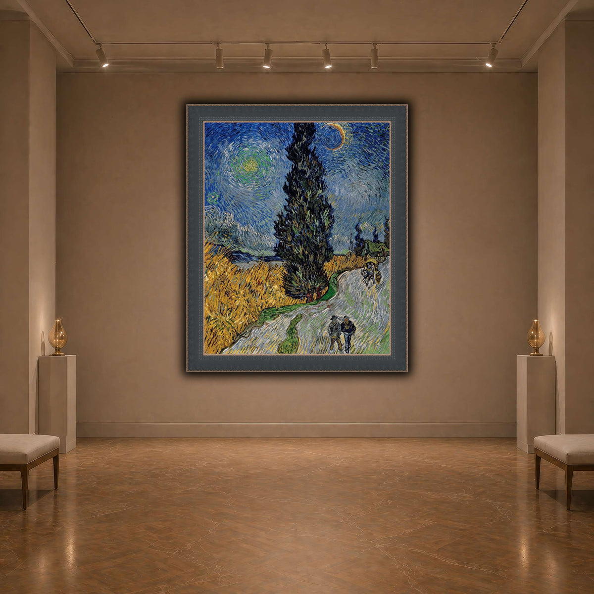 Vincent_van_Gogh_-_Road_with_Cypress_and_Star dark neutral-agallery