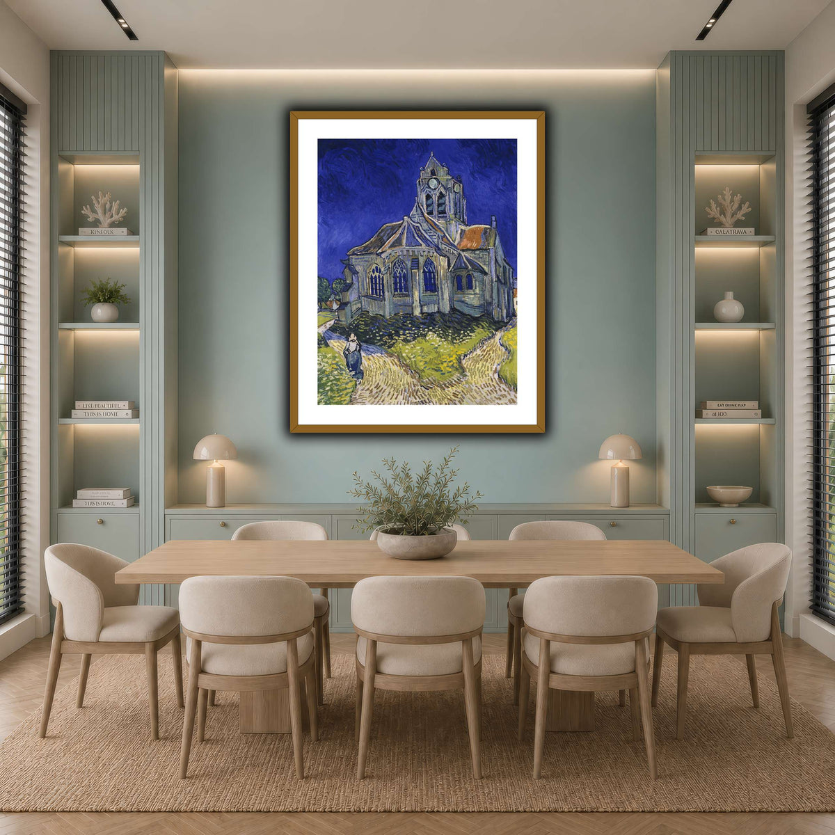 Vincent_van_Gogh_-_The_Church_in_Auvers-sur-Oise,_View_from_the_Chevet cool-dining