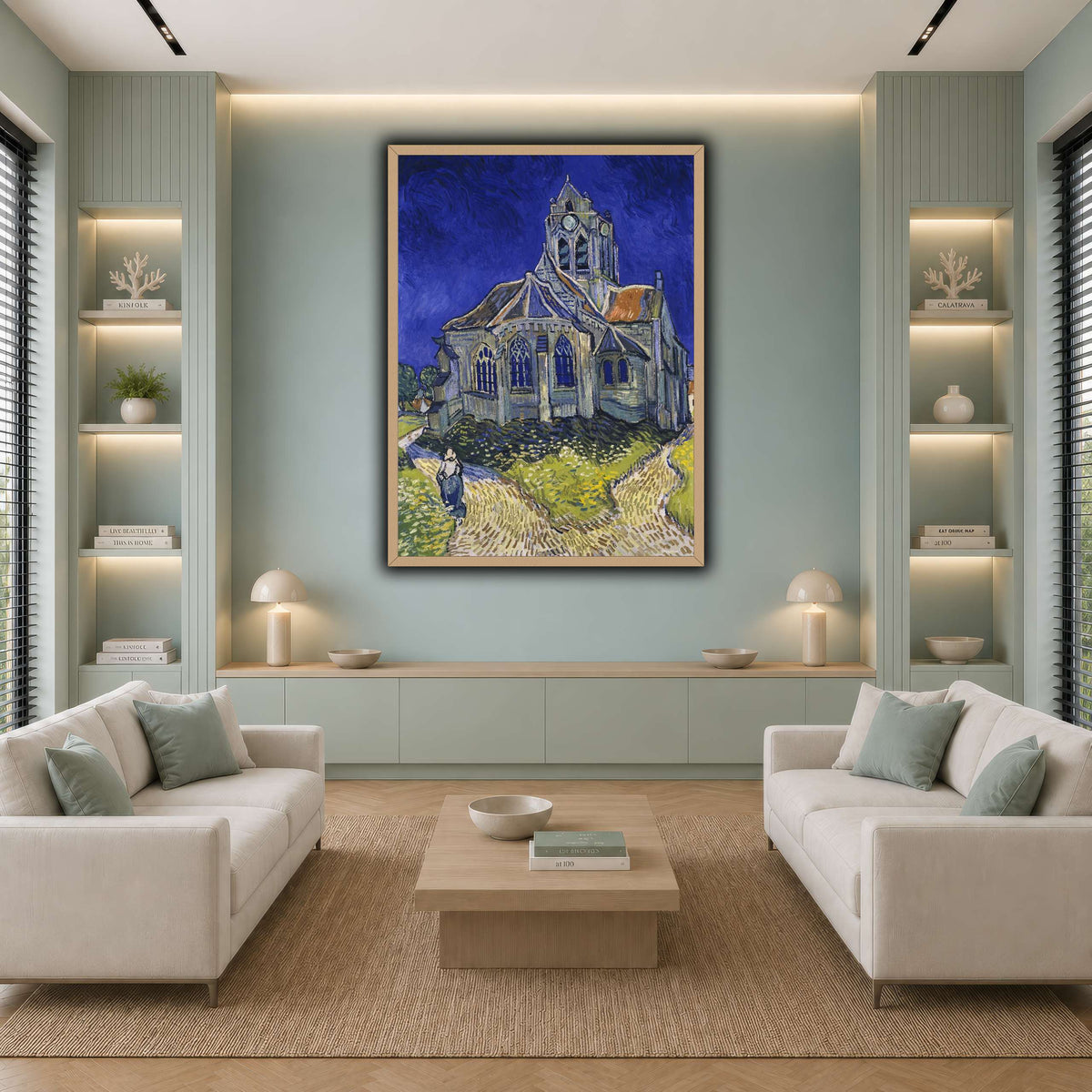 Vincent_van_Gogh_-_The_Church_in_Auvers-sur-Oise,_View_from_the_Chevet cool-living room