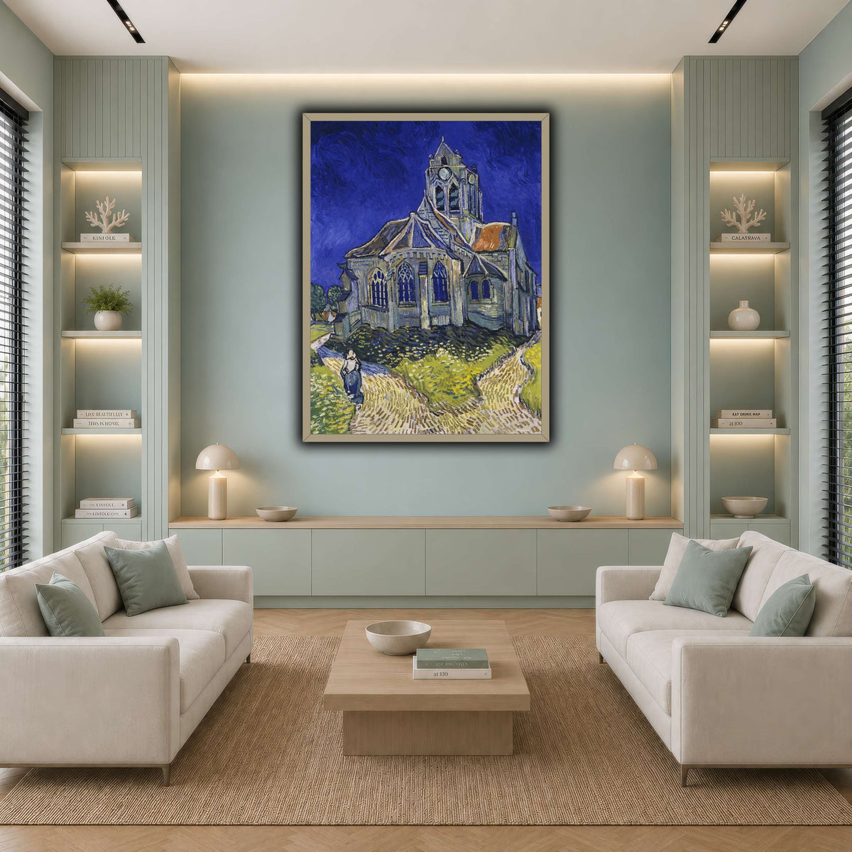 Vincent_van_Gogh_-_The_Church_in_Auvers-sur-Oise,_View_from_the_Chevet cool-living room