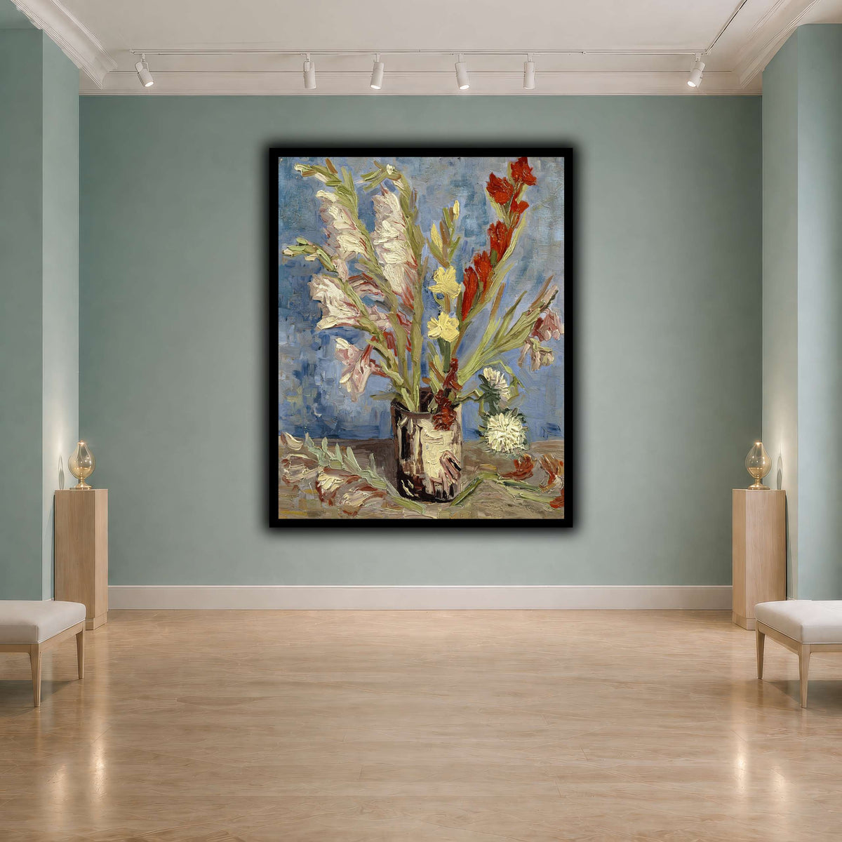 Vincent_van_Gogh_-_Vaas_met_tuingladiolen_en_Chinese_asters cool-agallery