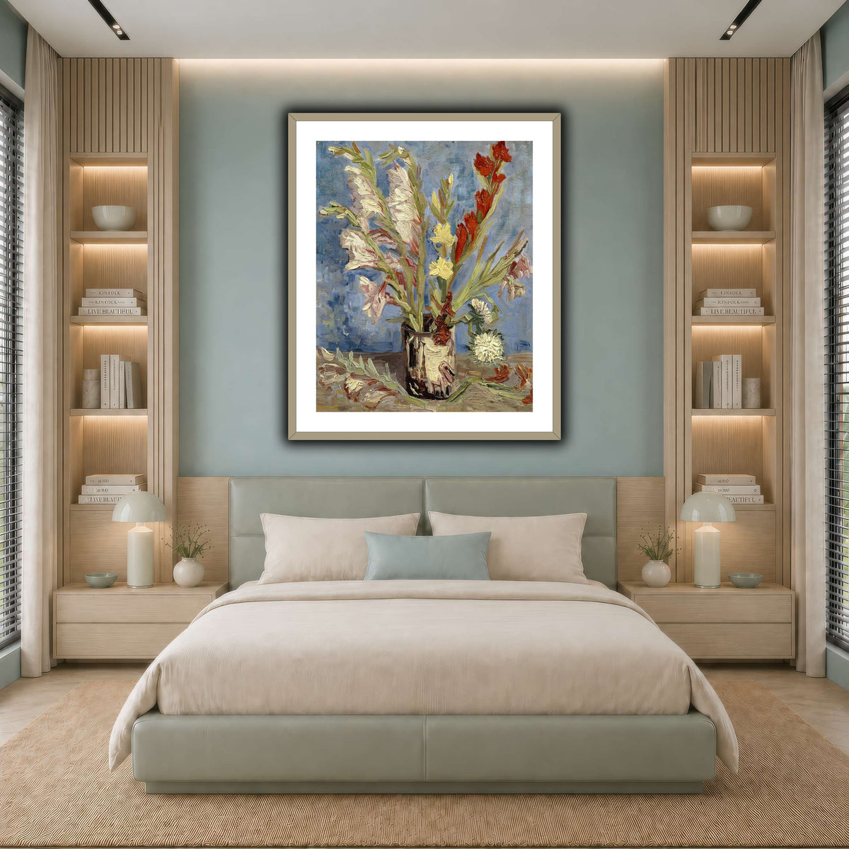 Vincent_van_Gogh_-_Vaas_met_tuingladiolen_en_Chinese_asters cool-bedroom