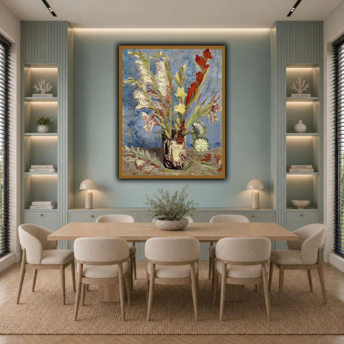 Vincent_van_Gogh_-_Vaas_met_tuingladiolen_en_Chinese_asters cool-dining