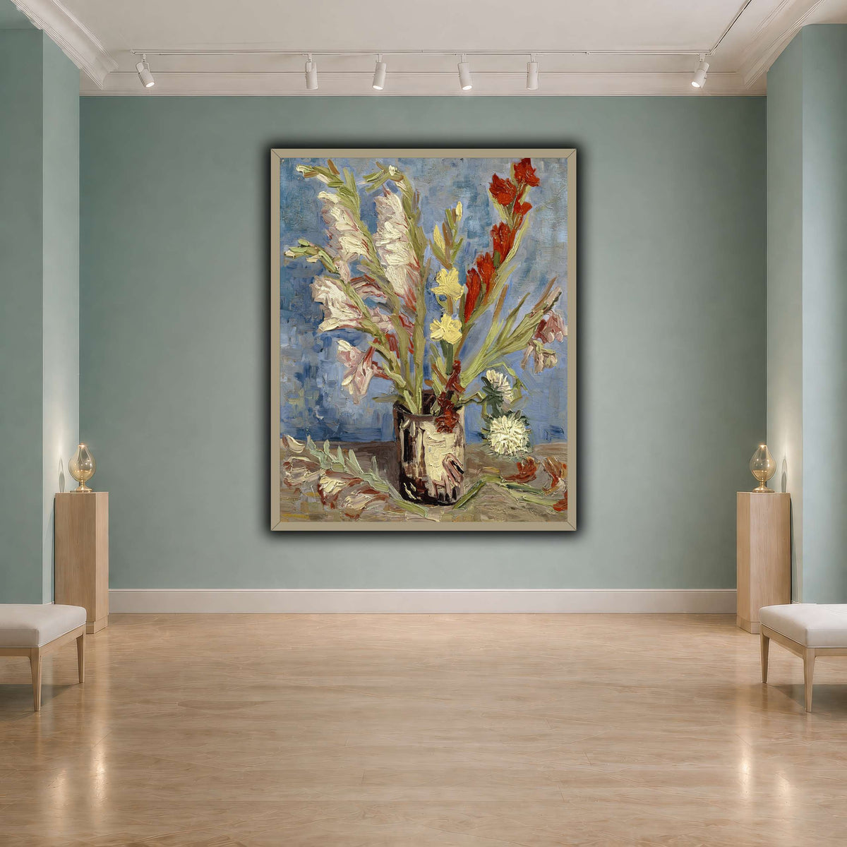 Vincent_van_Gogh_-_Vaas_met_tuingladiolen_en_Chinese_asters cool-agallery
