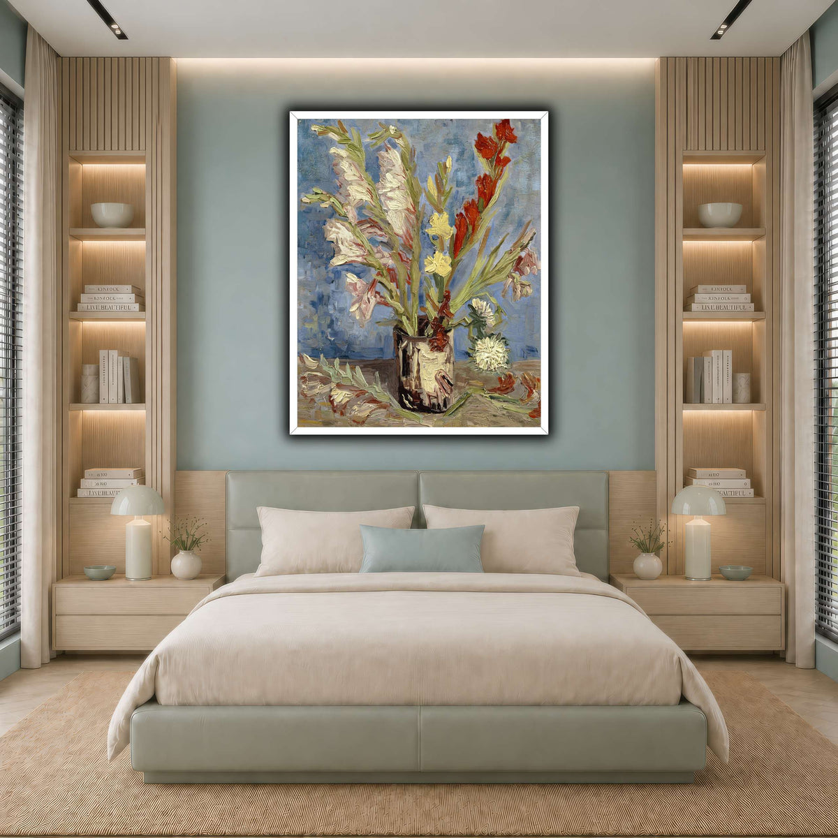 Vincent_van_Gogh_-_Vaas_met_tuingladiolen_en_Chinese_asters cool-bedroom