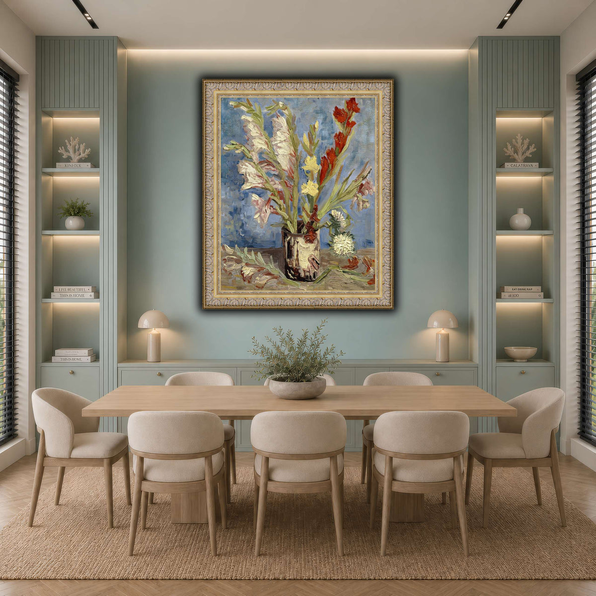 Vincent_van_Gogh_-_Vaas_met_tuingladiolen_en_Chinese_asters cool-dining