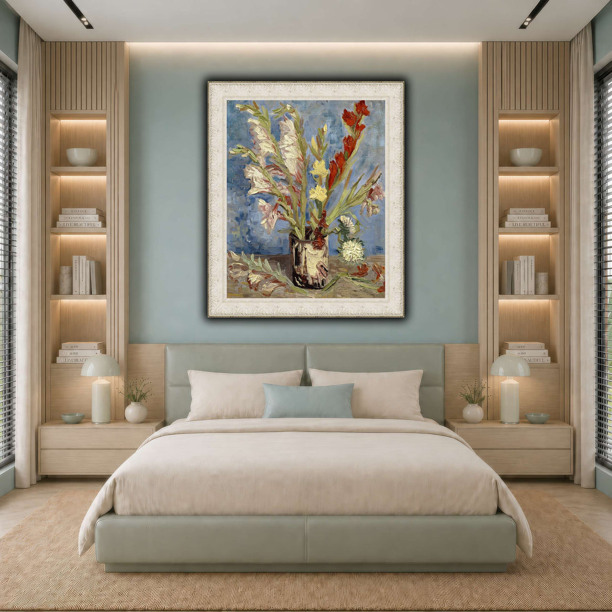 Vincent_van_Gogh_-_Vaas_met_tuingladiolen_en_Chinese_asters cool-bedroom