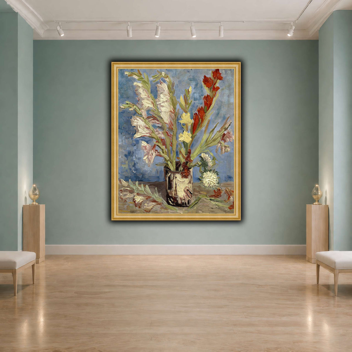Vincent_van_Gogh_-_Vaas_met_tuingladiolen_en_Chinese_asters cool-agallery