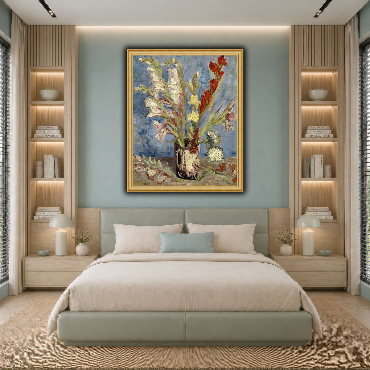 Vincent_van_Gogh_-_Vaas_met_tuingladiolen_en_Chinese_asters cool-bedroom