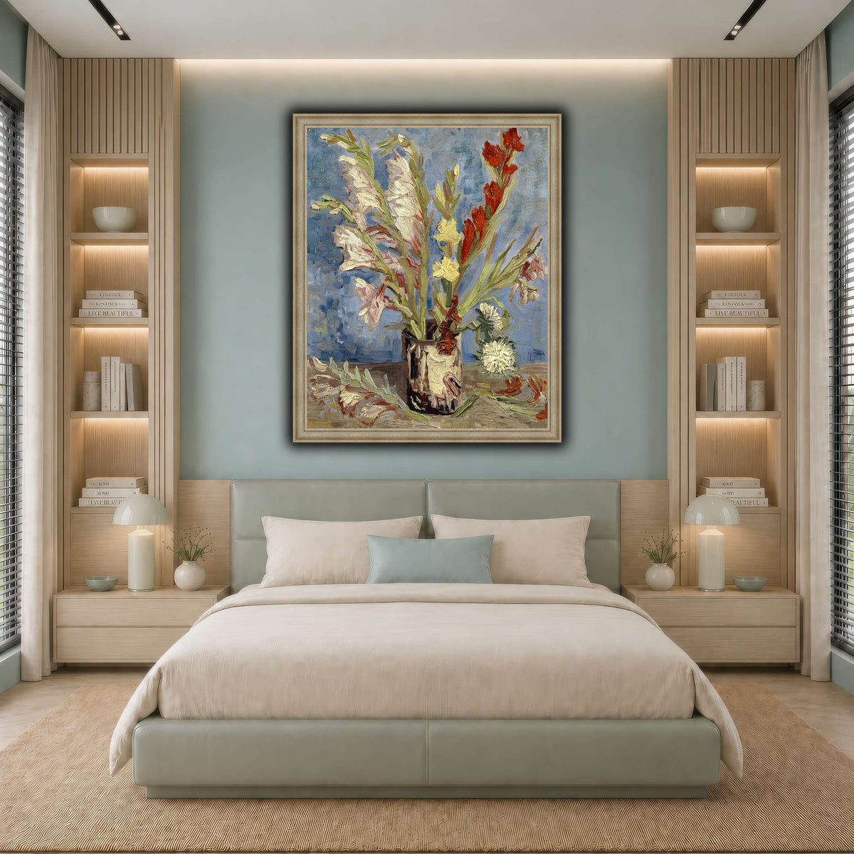 Vincent_van_Gogh_-_Vaas_met_tuingladiolen_en_Chinese_asters cool-bedroom