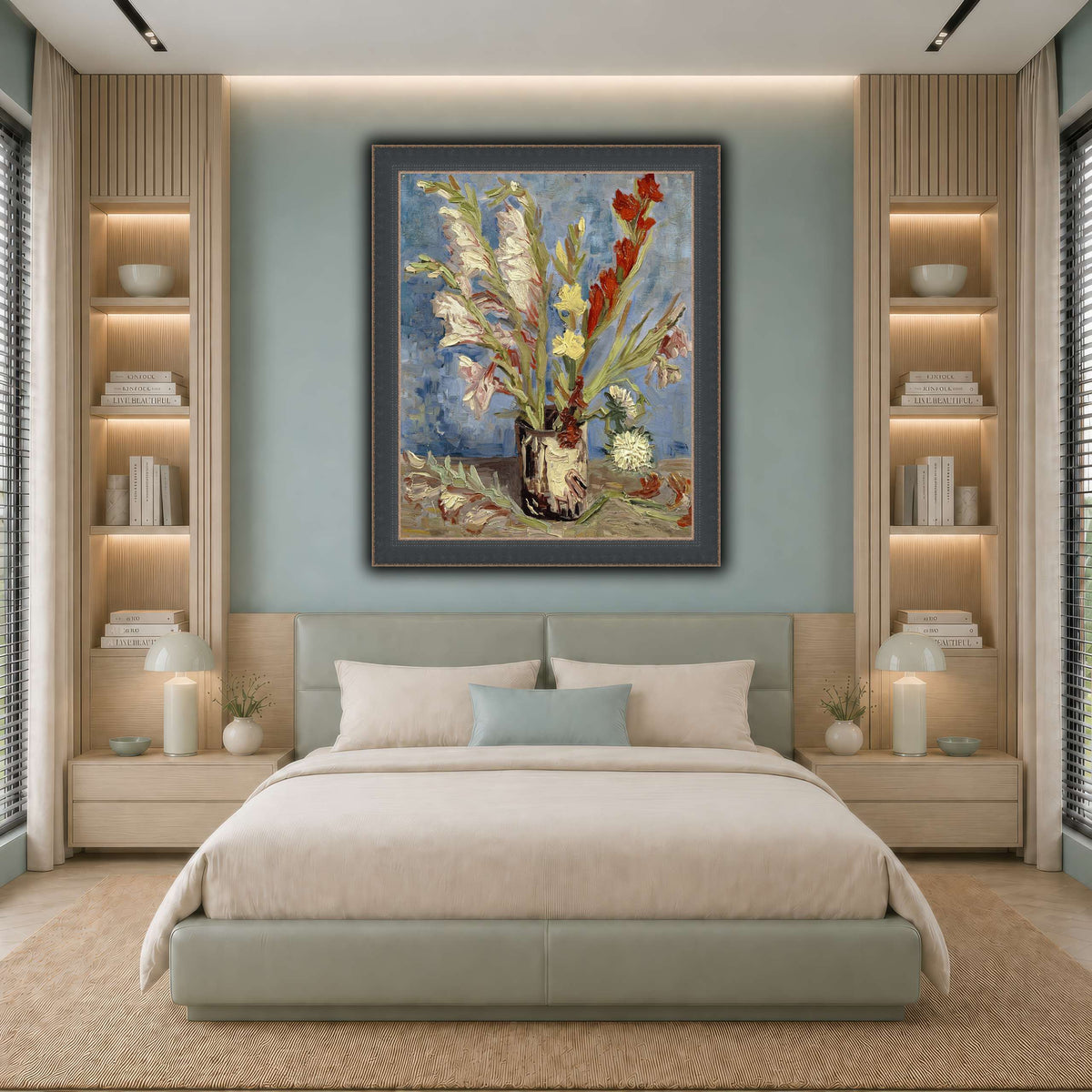Vincent_van_Gogh_-_Vaas_met_tuingladiolen_en_Chinese_asters cool-bedroom