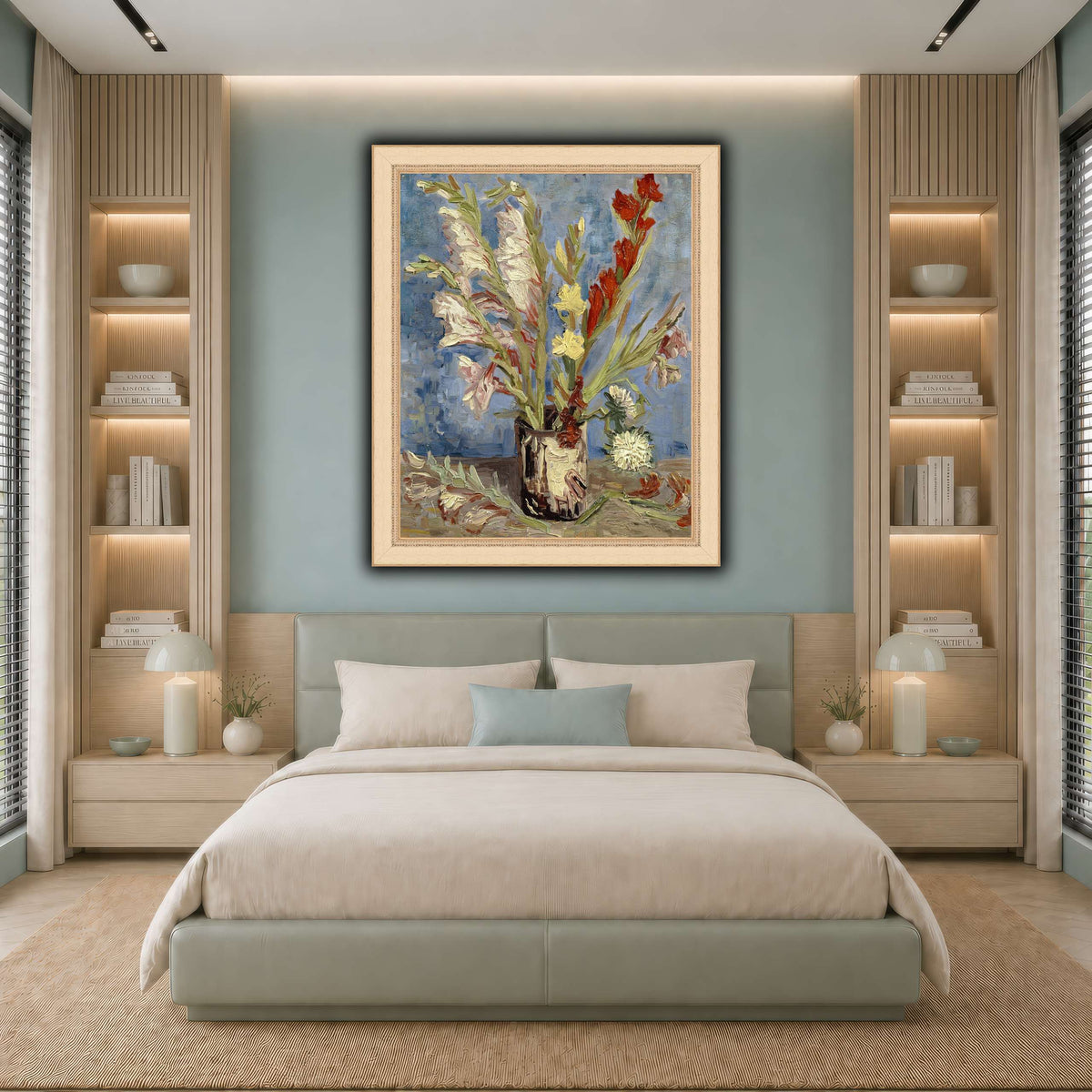 Vincent_van_Gogh_-_Vaas_met_tuingladiolen_en_Chinese_asters cool-bedroom