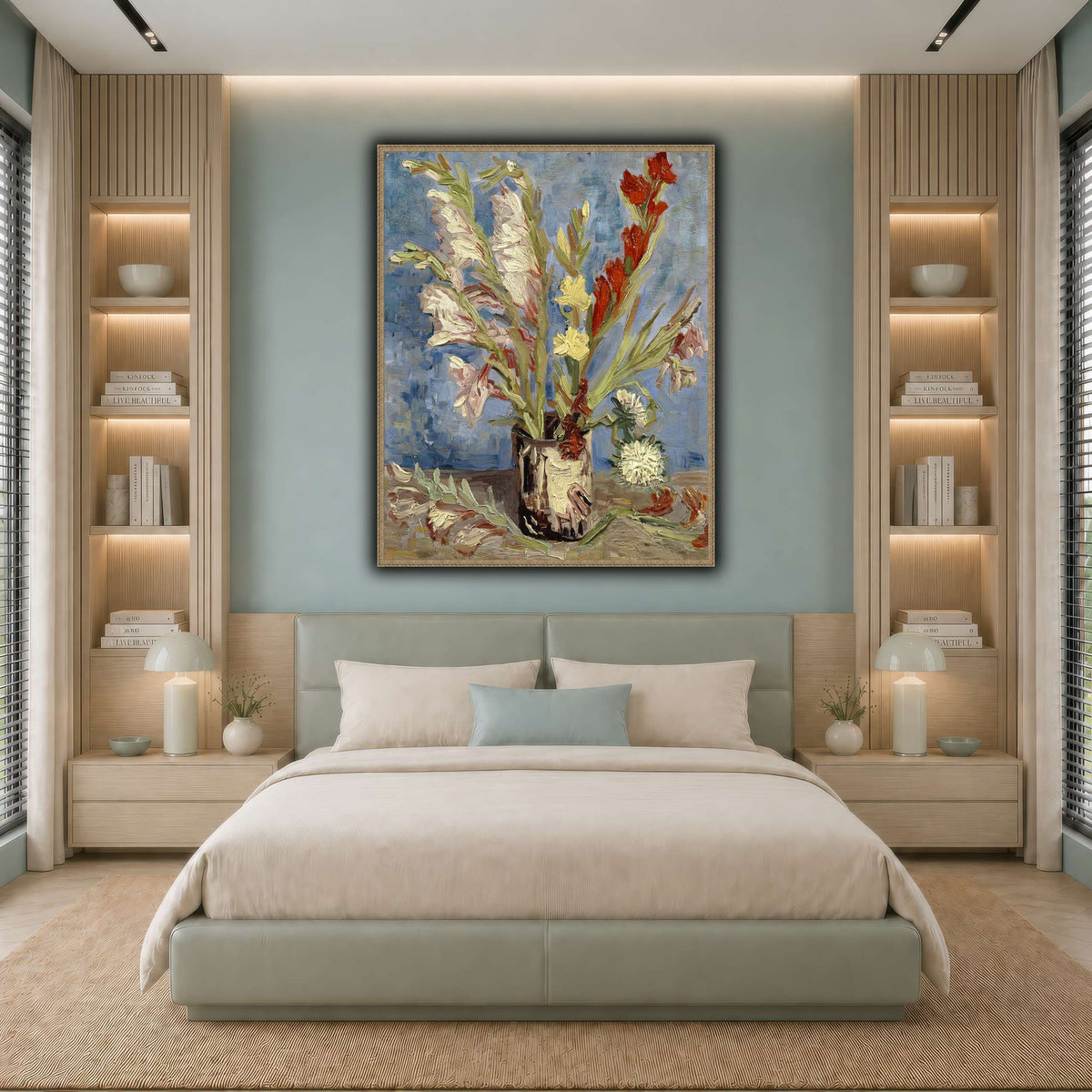 Vincent_van_Gogh_-_Vaas_met_tuingladiolen_en_Chinese_asters cool-bedroom