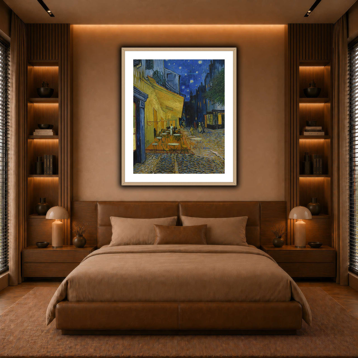 Vincent_van_Gogh_(1853-1890)_Caféterras_bij_nacht_(place_du_Forum)_Kröller- warm-bedroom