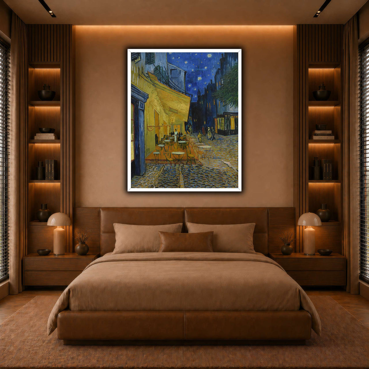 Vincent_van_Gogh_(1853-1890)_Caféterras_bij_nacht_(place_du_Forum)_Kröller- warm-bedroom
