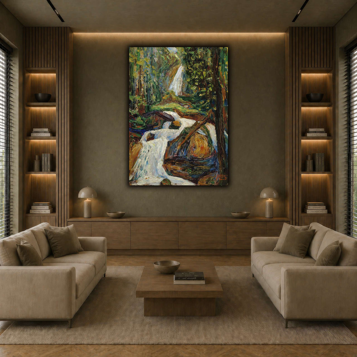 Wassily_Kandinsky_-_Kochel_–_Wasserfall earth-living room