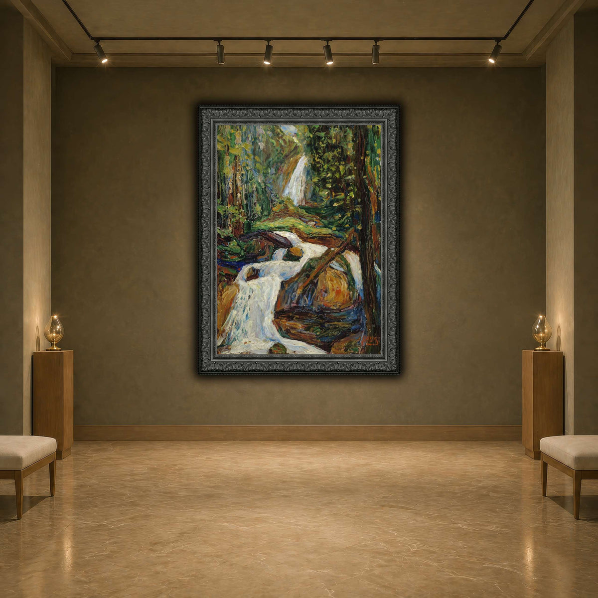 Wassily_Kandinsky_-_Kochel_–_Wasserfall earth-agallery