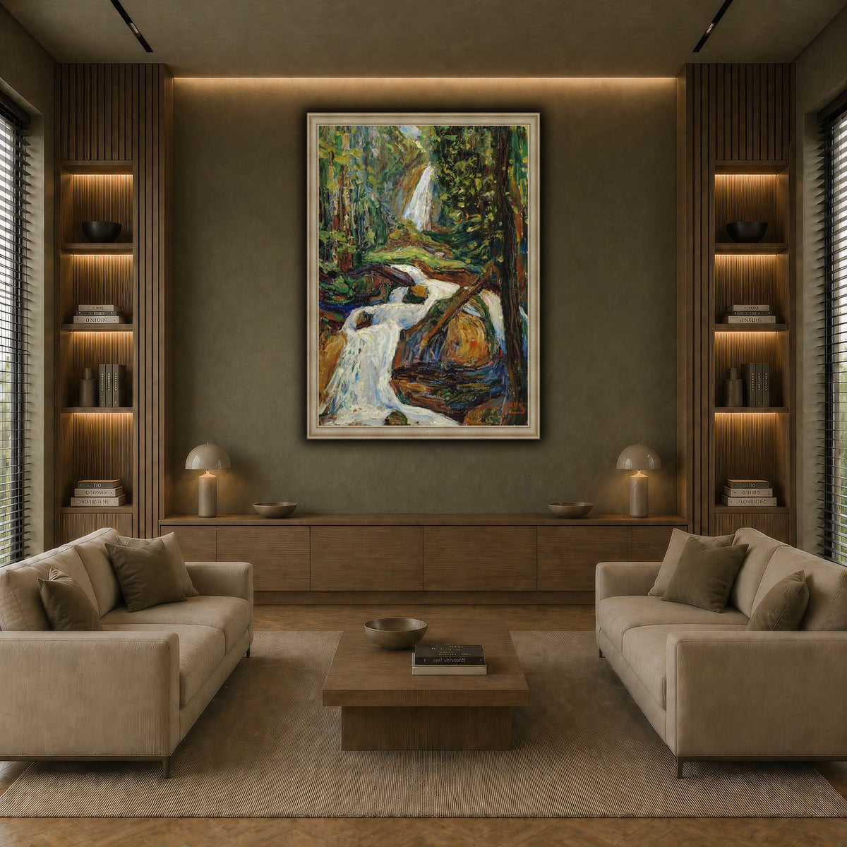 Wassily_Kandinsky_-_Kochel_–_Wasserfall earth-living room