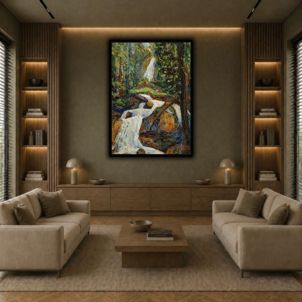 Wassily_Kandinsky_-_Kochel_–_Wasserfall earth-living room