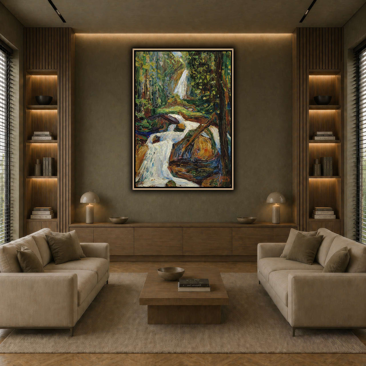Wassily_Kandinsky_-_Kochel_–_Wasserfall earth-living room