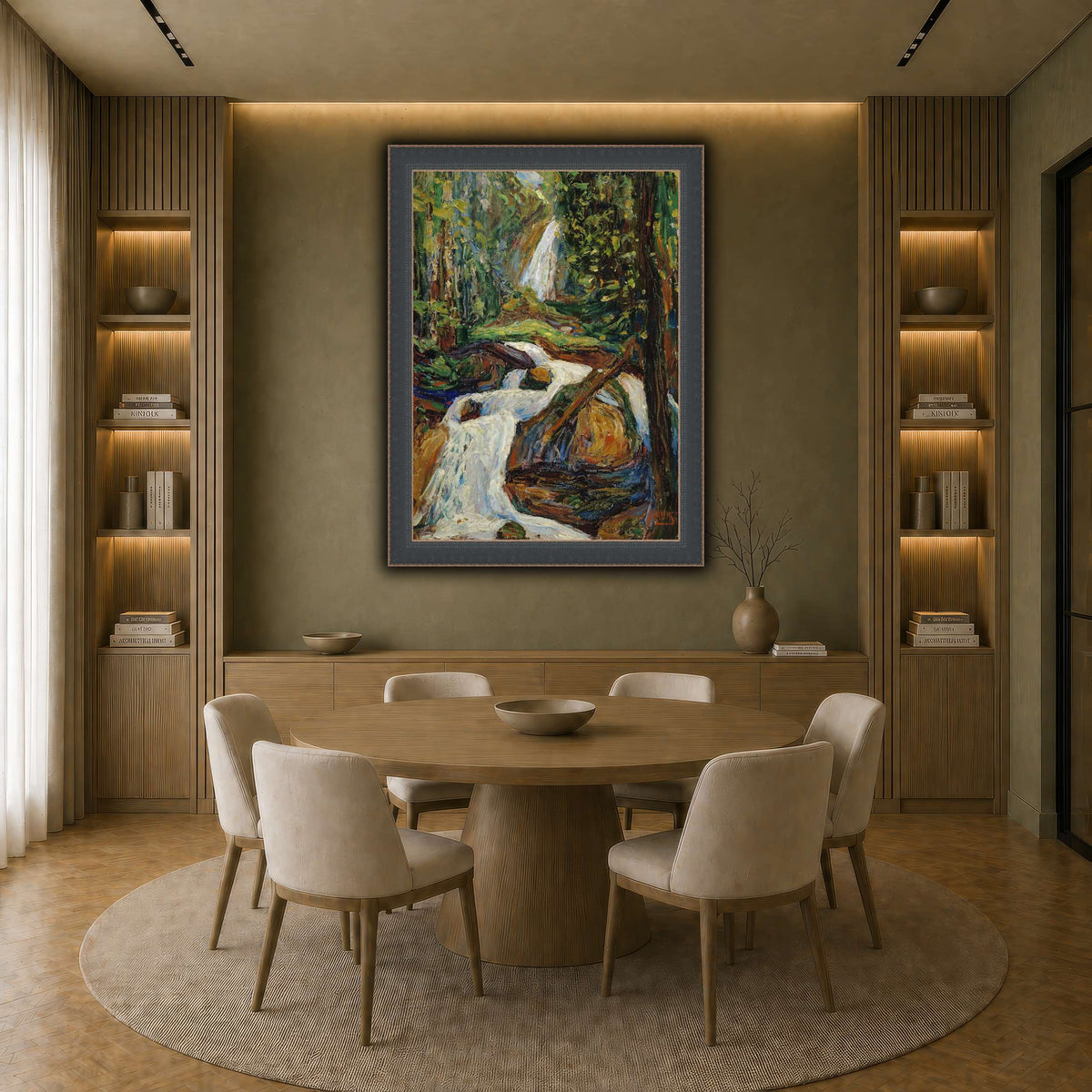 Wassily_Kandinsky_-_Kochel_–_Wasserfall earth-dining room