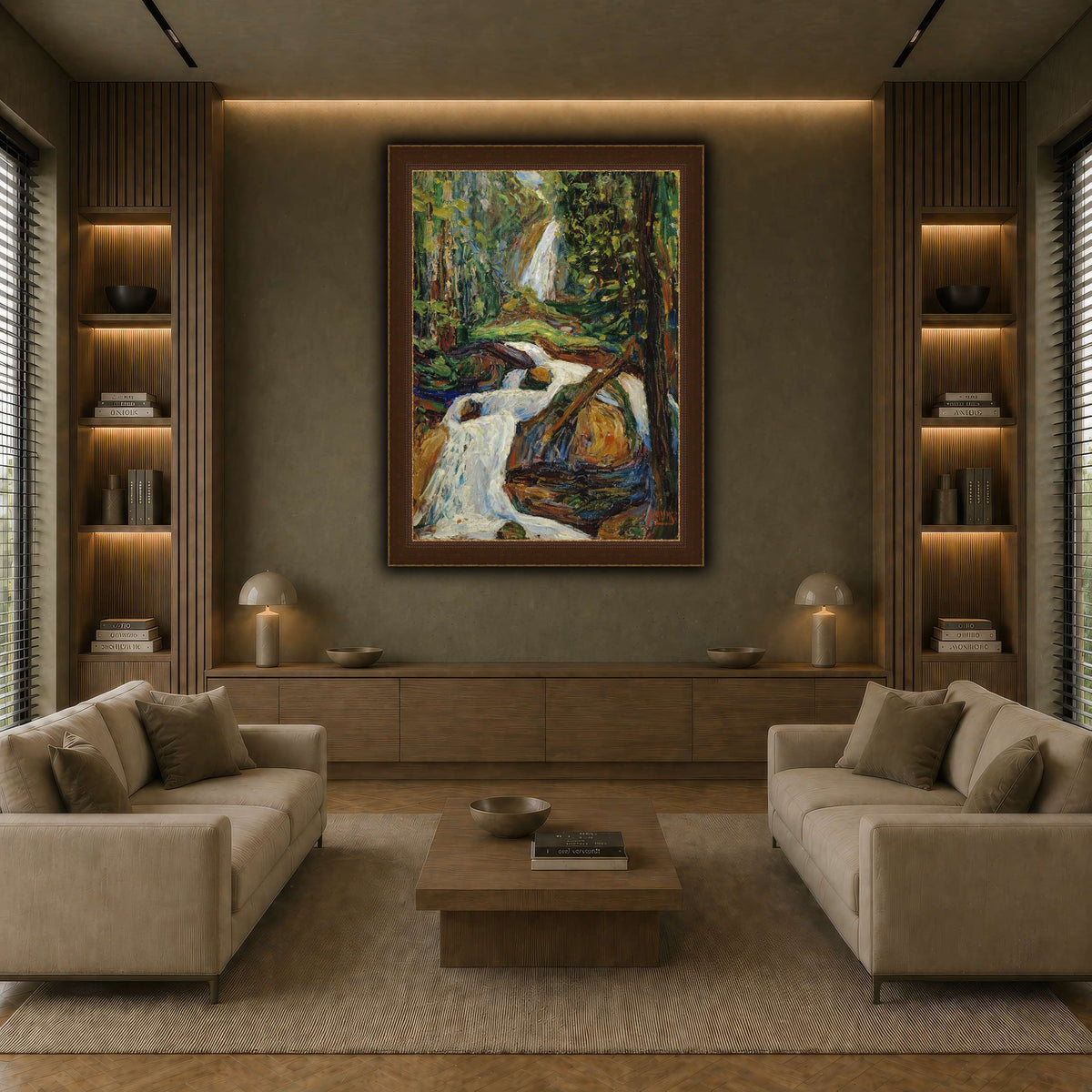 Wassily_Kandinsky_-_Kochel_–_Wasserfall earth-living room