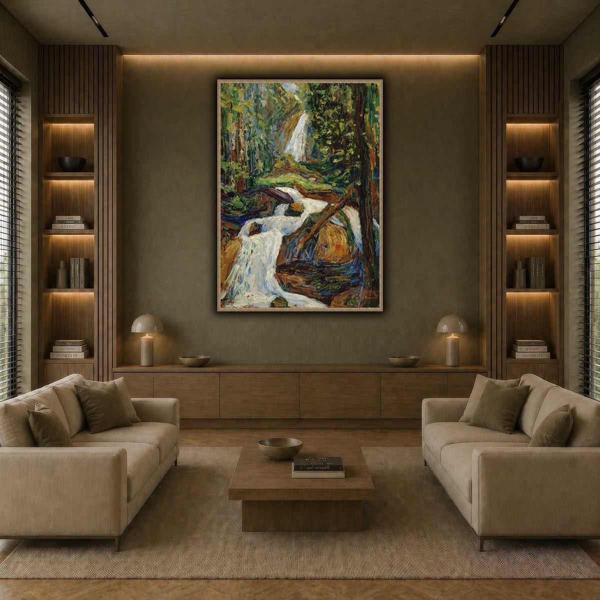 Wassily_Kandinsky_-_Kochel_–_Wasserfall earth-living room