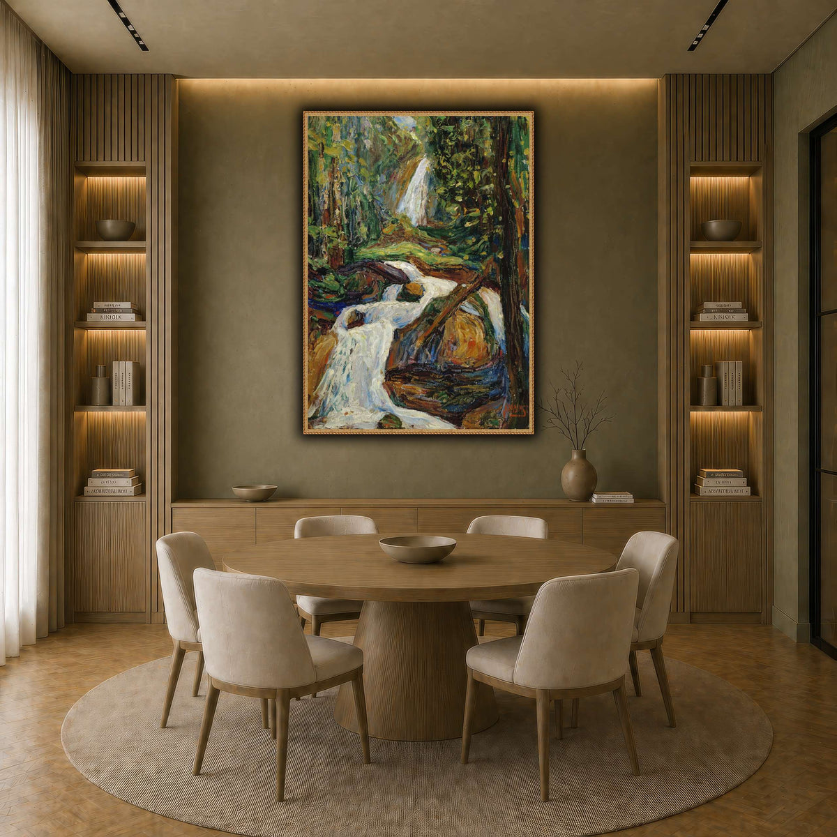 Wassily_Kandinsky_-_Kochel_–_Wasserfall earth-dining room
