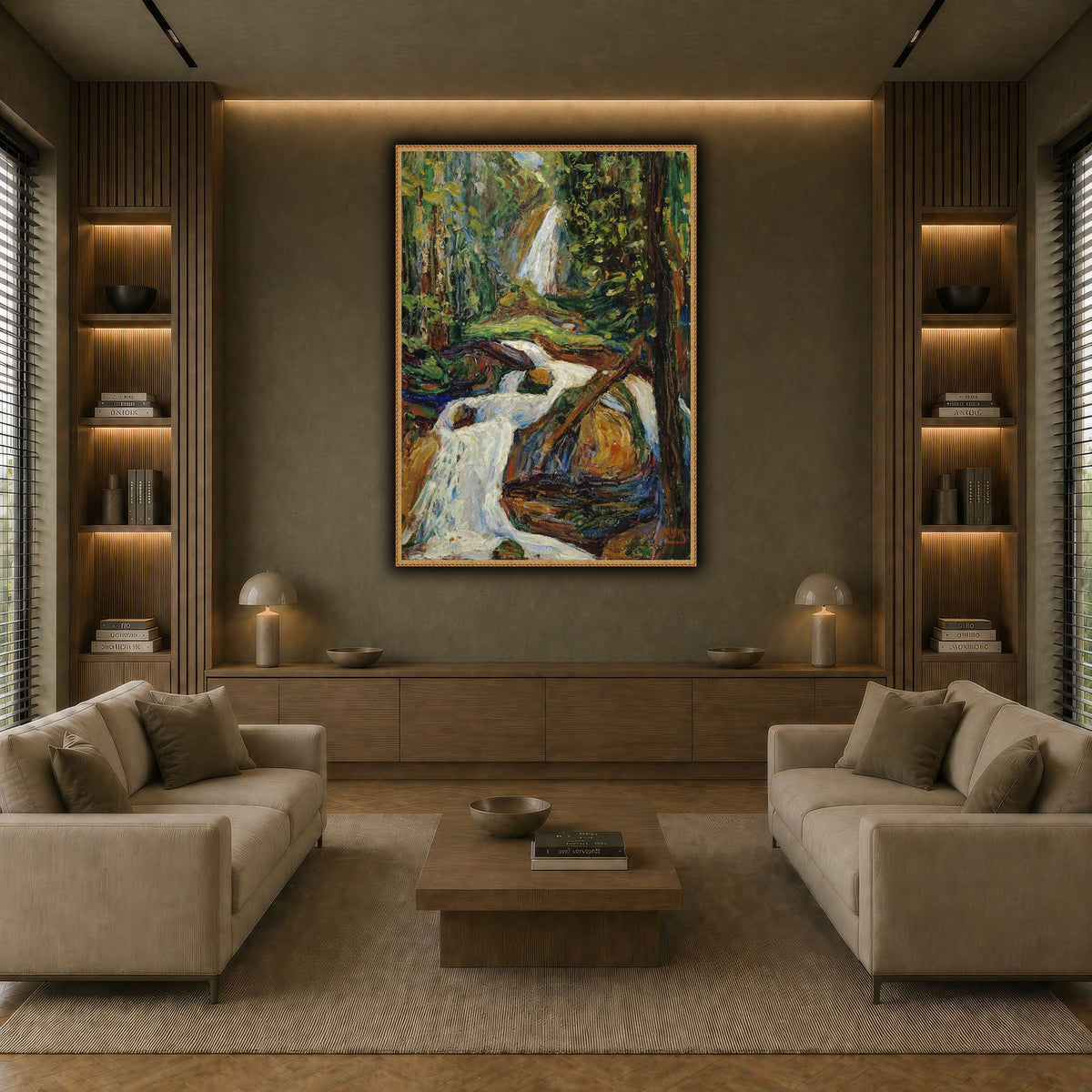 Wassily_Kandinsky_-_Kochel_–_Wasserfall earth-living room