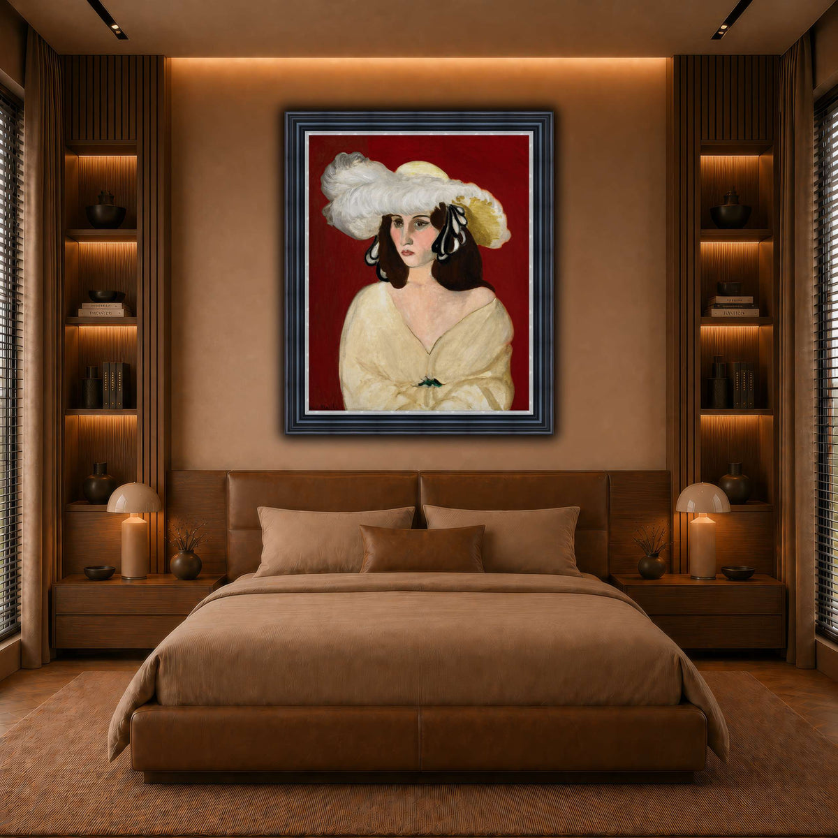 White_Plumes_Henri_Matisse warm-bedroom