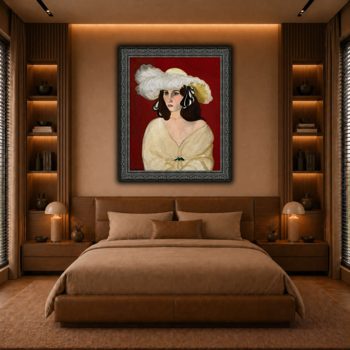 White_Plumes_Henri_Matisse warm-bedroom