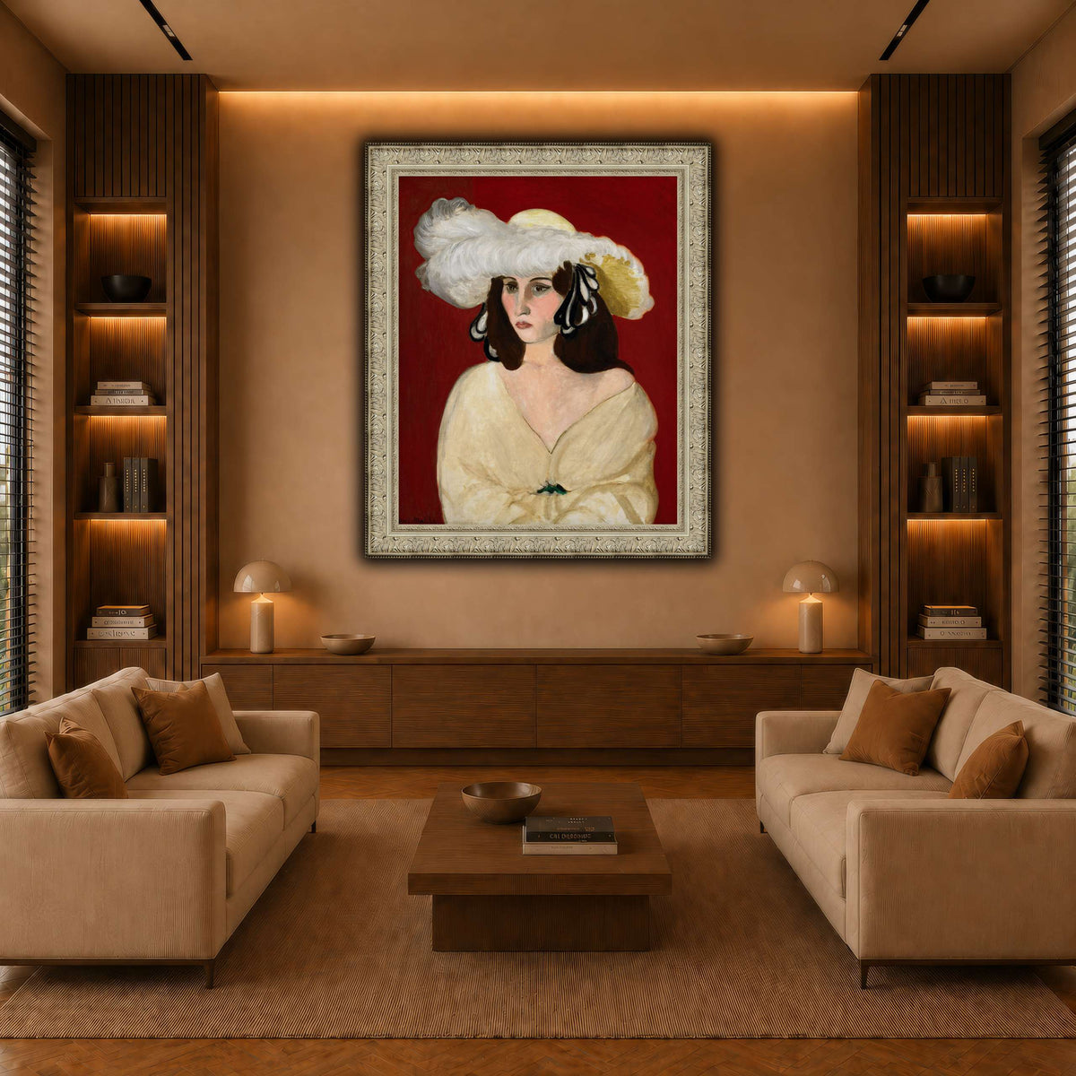 White_Plumes_Henri_Matisse warm-living-room