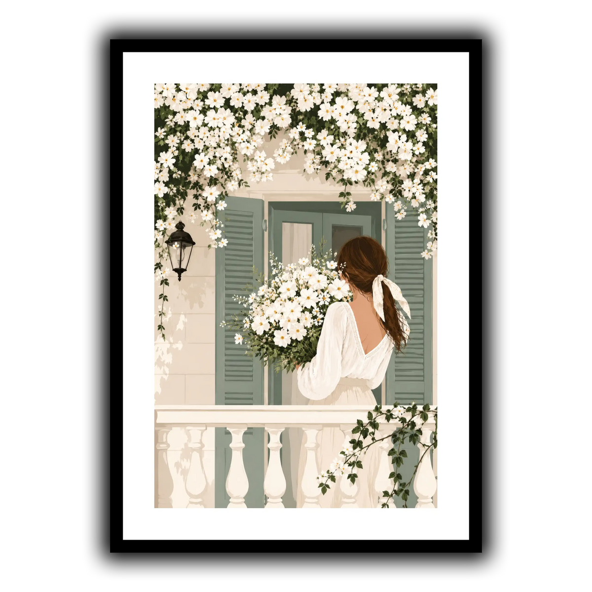 White Spring on the Balcony